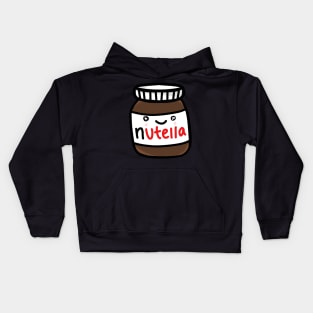 Cute jar of Nutella sticker design Kids Hoodie